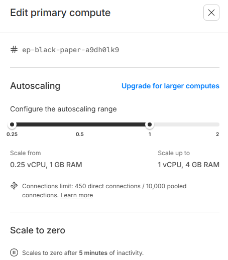 AI Powered Email Assistant - NEON Serverless Autoscale