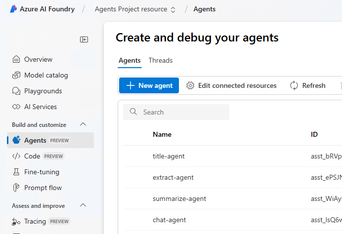 Azure AI Agent Service Agents